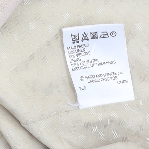 Marks and Spencer Women's Beige Blazer Size 16