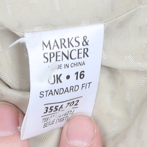 Marks and Spencer Women's Beige Blazer Size 16