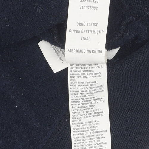 Hollister Men’s Black Full Zip Hoodie M - Logo Accent