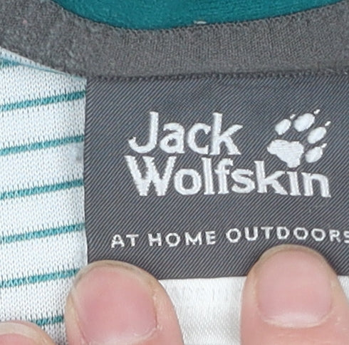 Jack Wolfskin Women's Green Hooded Jacket Size 10