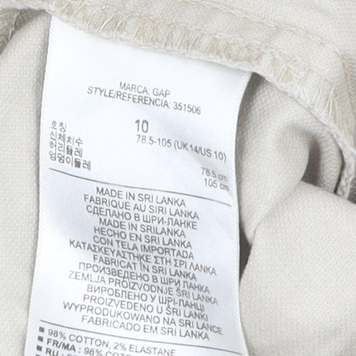 GAP Men's Beige Slim Cropped Trousers Size 14