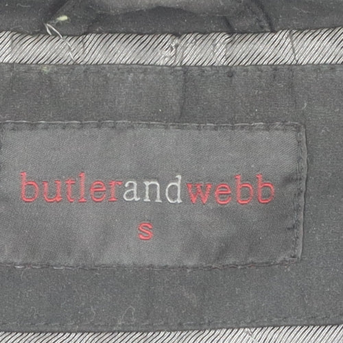 butlerandwebb Women's Black Mid-Length Coat, Size S