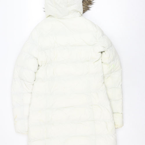 Brave Soul Women's Ivory Puffer Toggle Coat XS