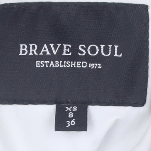 Brave Soul Women's Ivory Puffer Toggle Coat XS