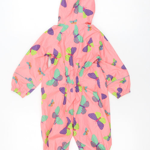 Mountain Warehouse Girls Pink Waterproof Rain Coat 6-12 Months
