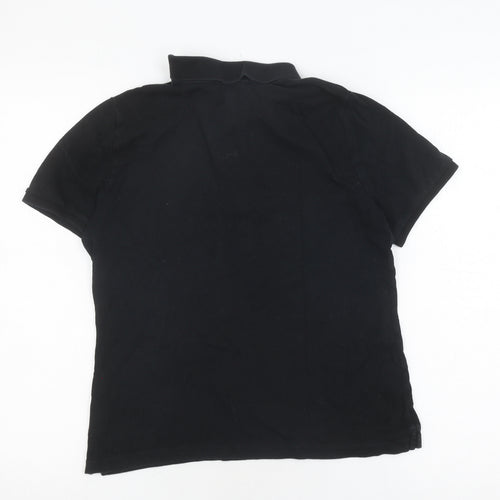 Lauren Ralph Lauren Women's Black Polo, Size L