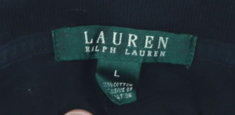 Lauren Ralph Lauren Women's Black Polo, Size L