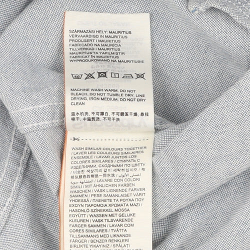 Superdry Men's Grey Classic Oxford Button-Up Shirt M