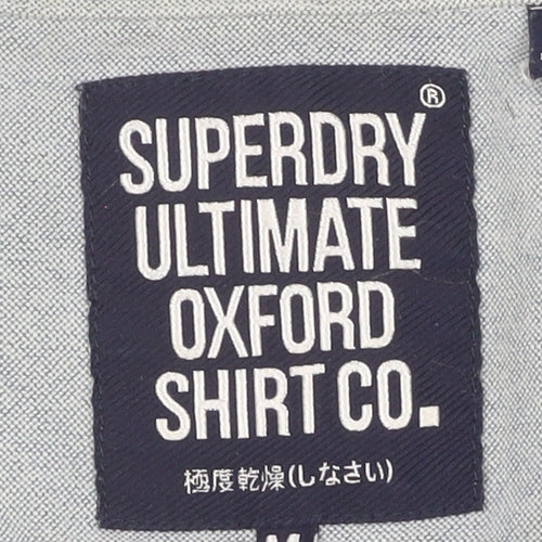 Superdry Men's Grey Classic Oxford Button-Up Shirt M