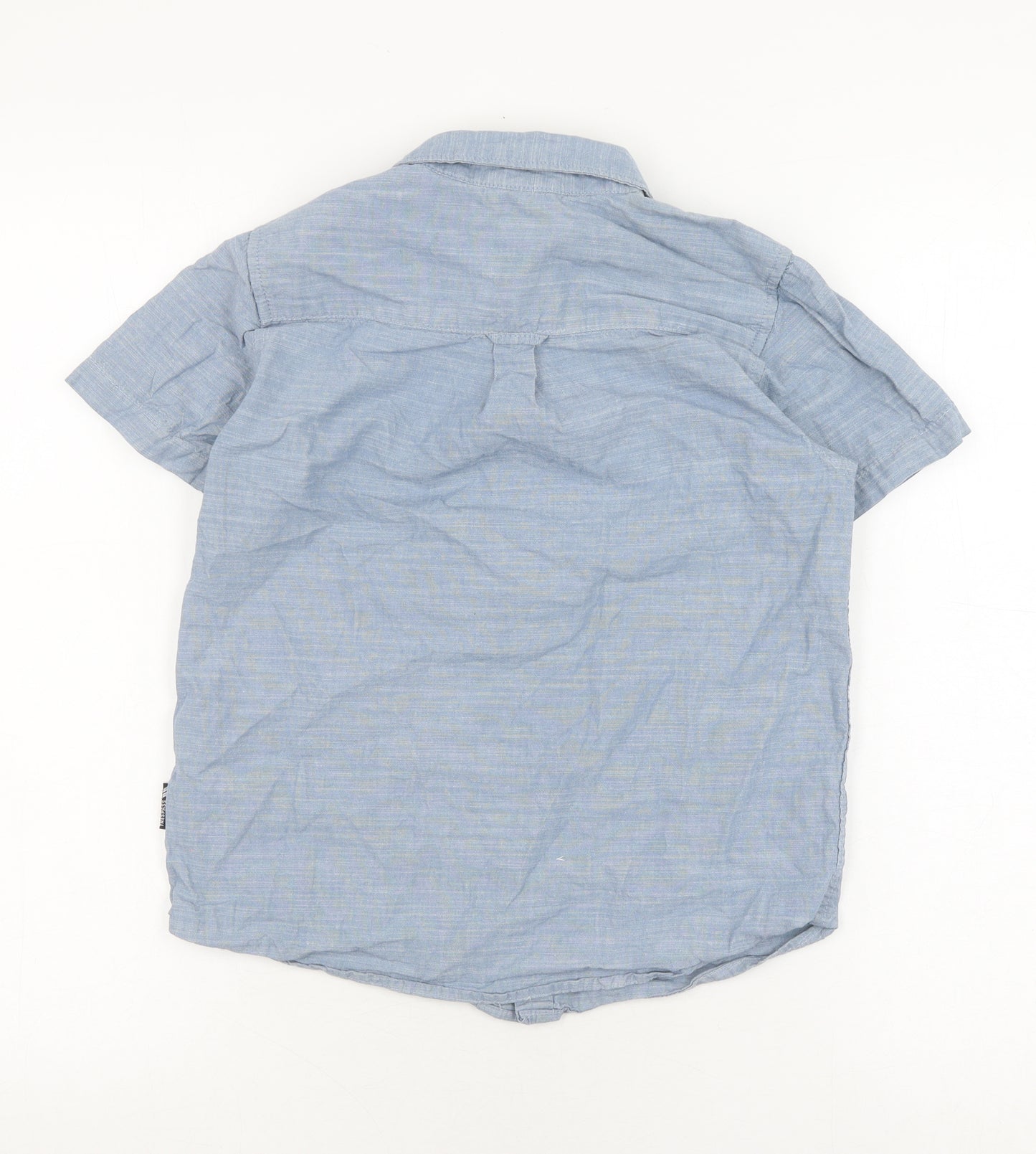 Trespass Boys Blue Cotton Button-Up Shirt Size 11/12