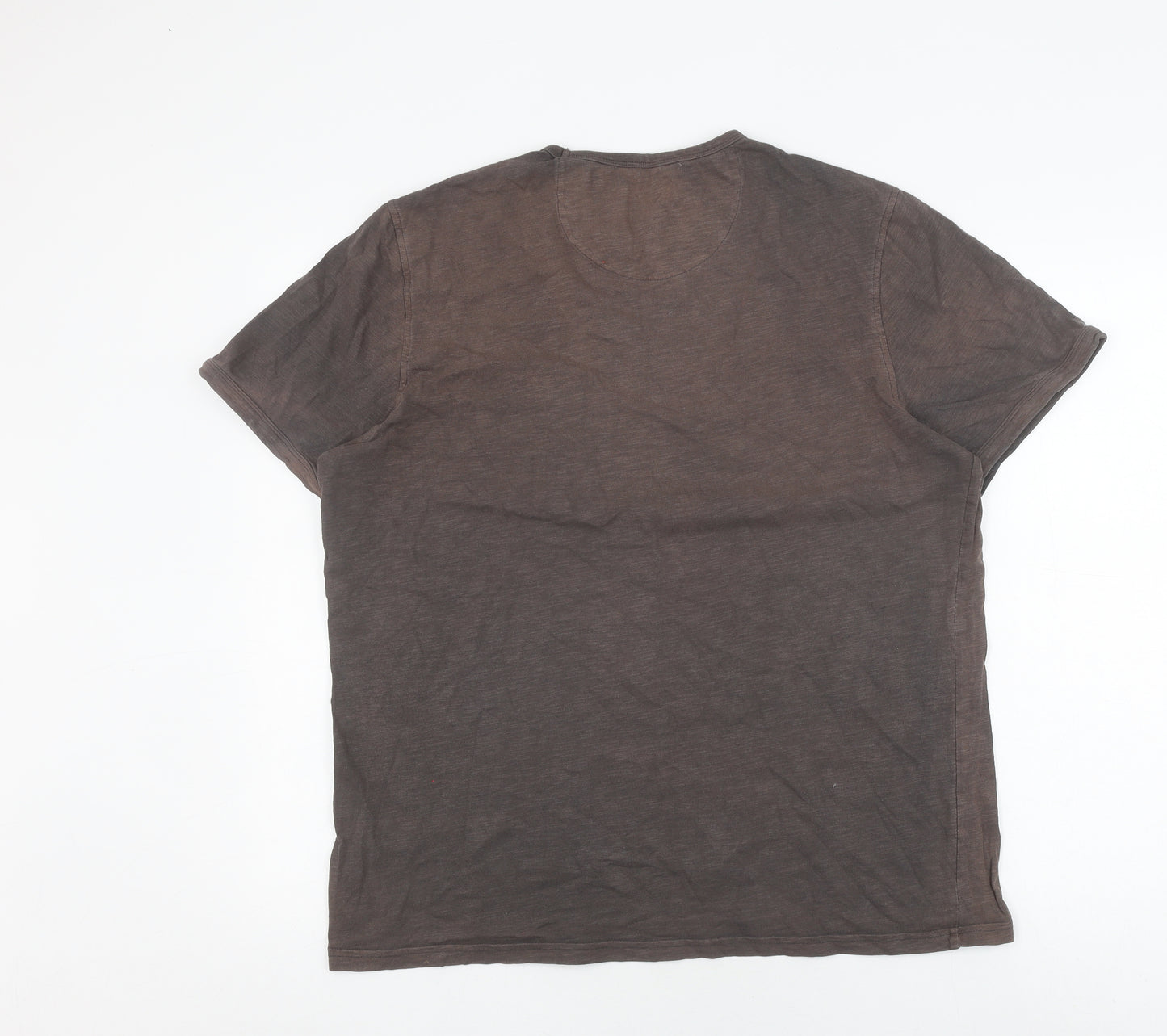Farah Men's Black Cotton T-Shirt, Size L, Classic Fit