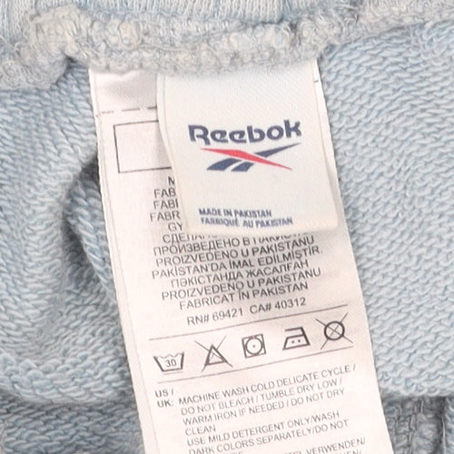 Reebok Men's Blue Athletic Shorts, Size M, Elastic Waist