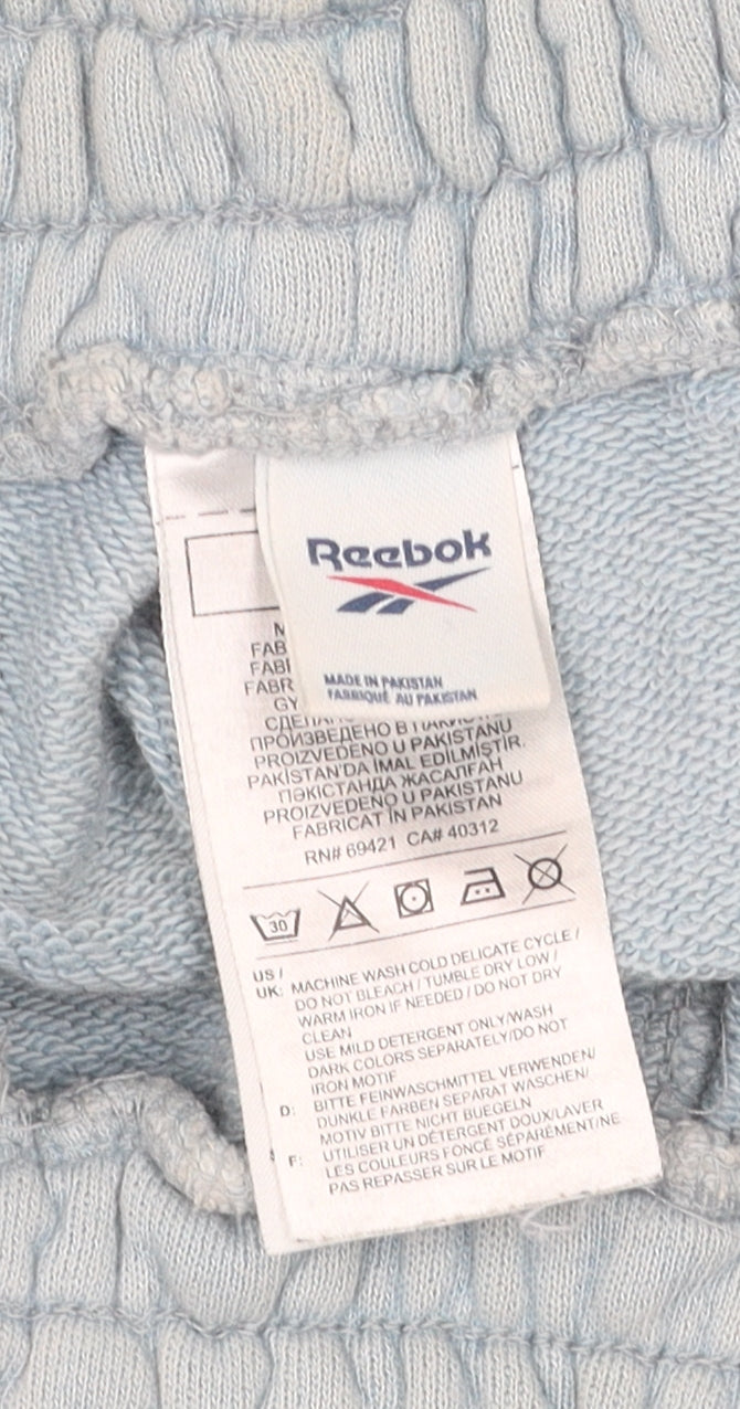Reebok Men's Blue Athletic Shorts, Size M, Elastic Waist