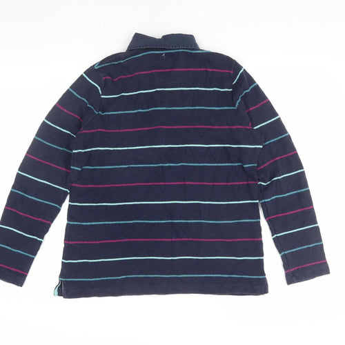 Dash Women's Multicoloured Striped Polo Top Size 16