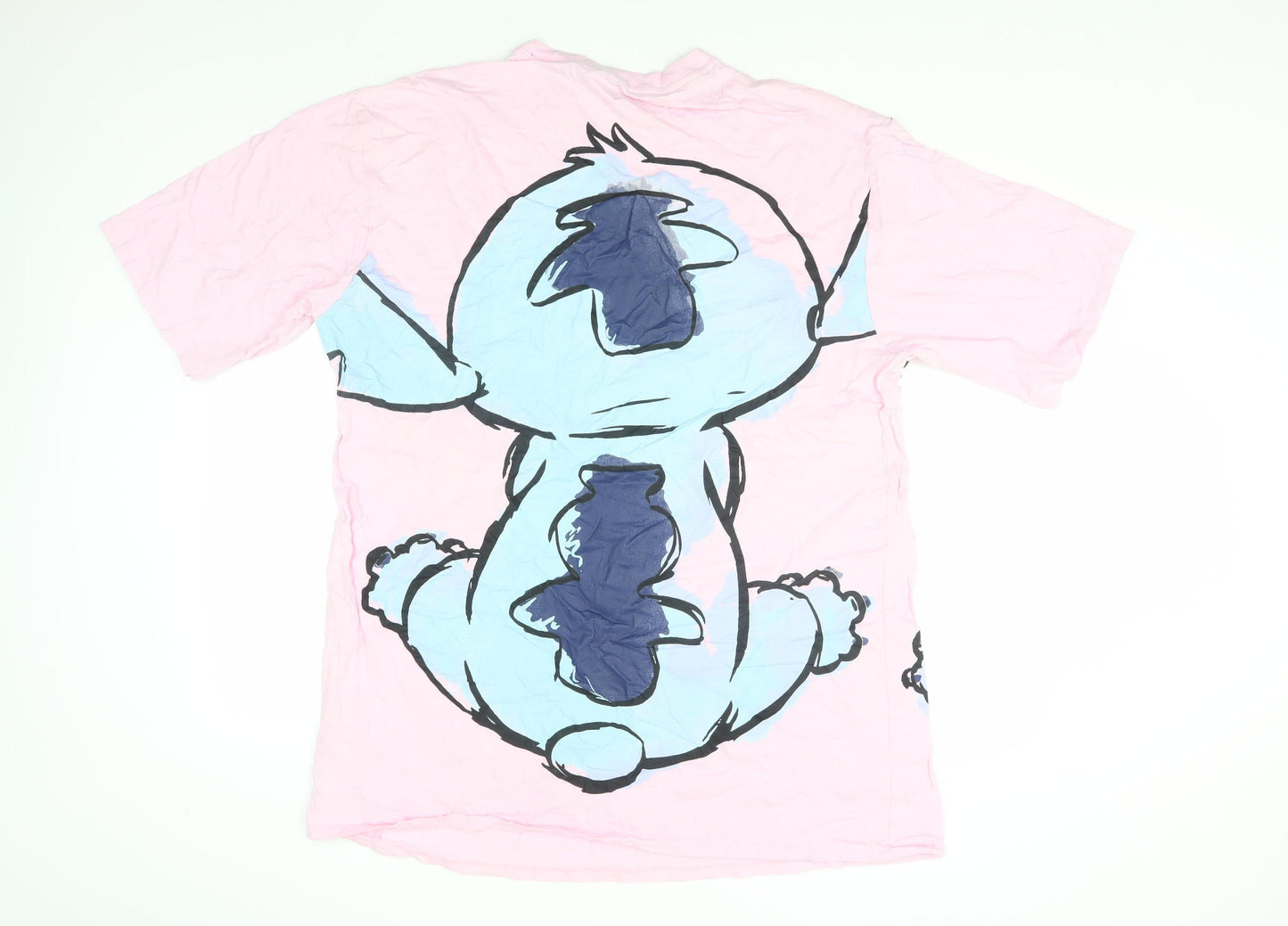 Disney Women’s Pink Stitch T-Shirt Size L, Casual Wear