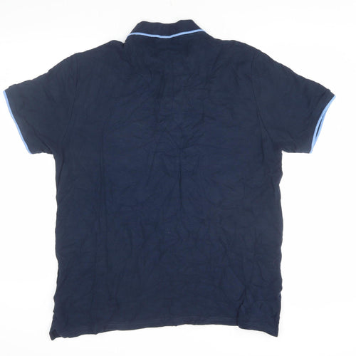 Ben Sherman Men's Blue Polo Shirt XL, Cotton, Short Sleeve