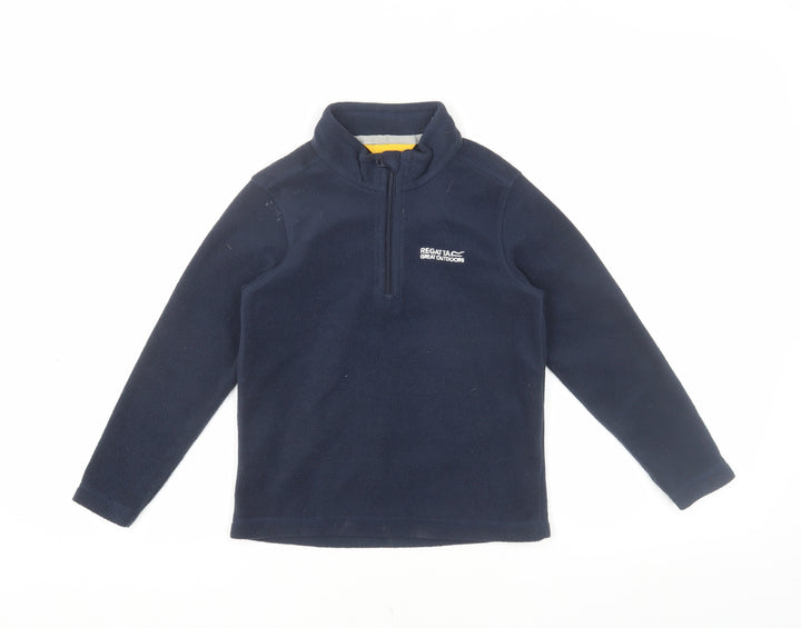Regatta Boys Blue 1/4 Zip Fleece Sweatshirt, Size 7-8