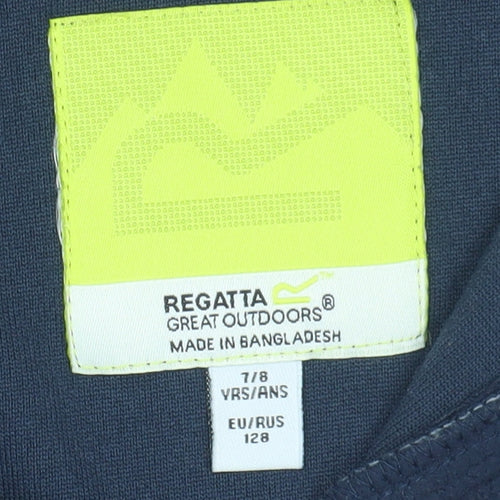 Regatta Boys Blue 1/4 Zip Fleece Sweatshirt, Size 7-8