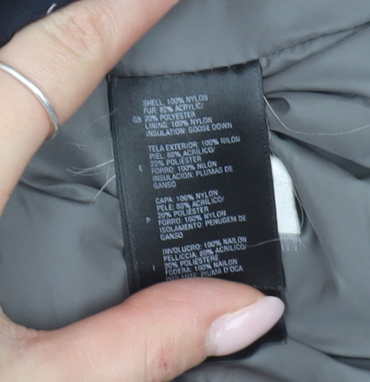 The North Face Women's Black Parka XL Hooded Jacket