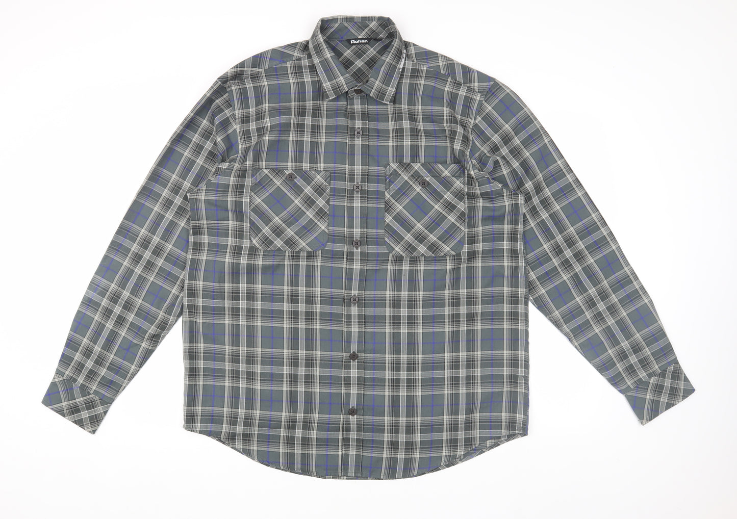 Rohan Men's L Multicoloured Plaid Button-Up Shirt