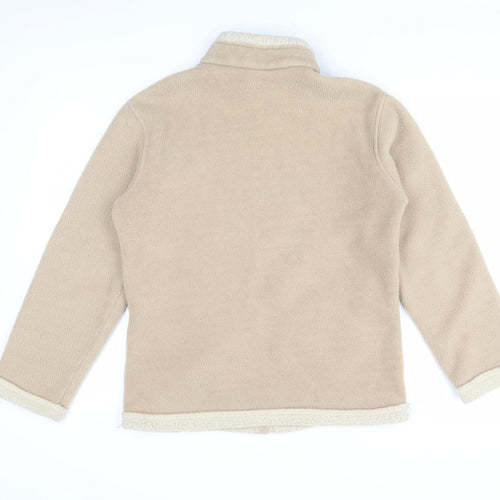 Marks and Spencer Women's Beige Fleece Jacket Size 12