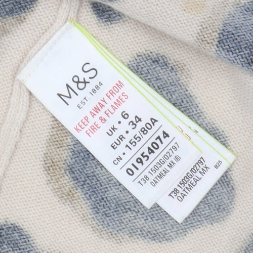 Marks and Spencer Women's Animal Print Knit Dress Size 6