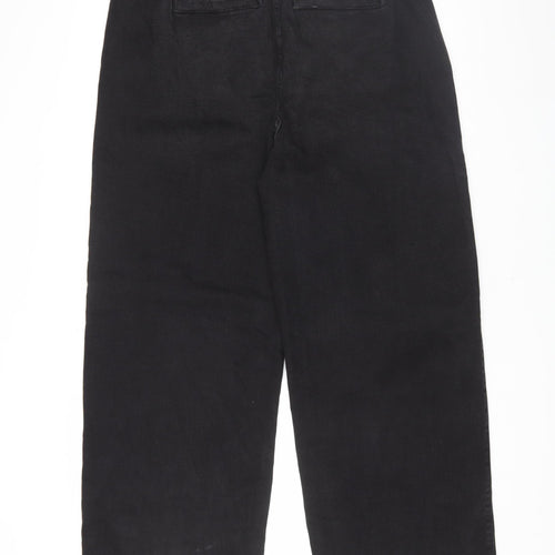 Marks and Spencer Women's Black Wide-Leg Jeans Size 18