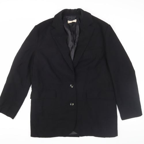 Mango Women's Black Blazer, Size L, Classic Style