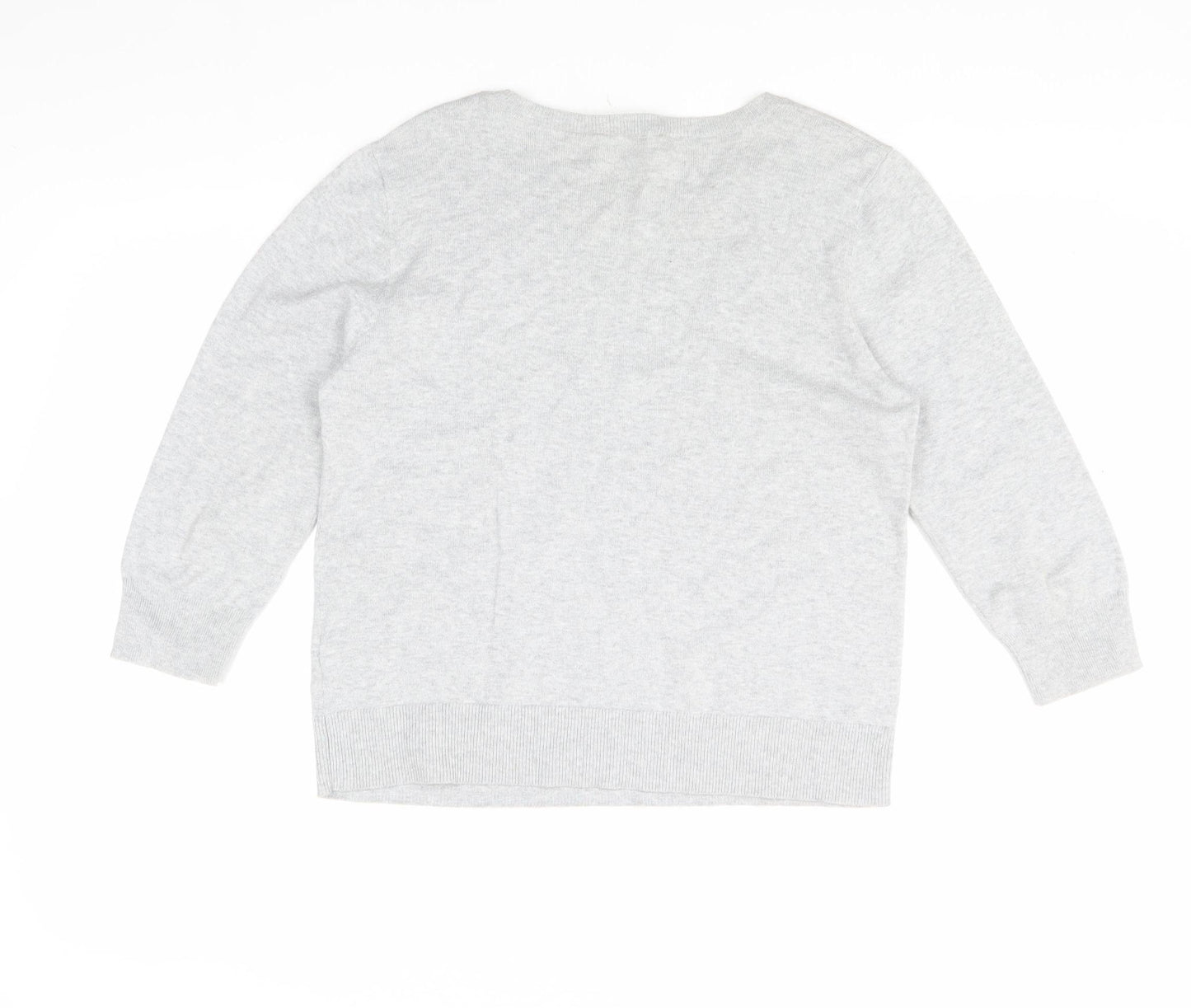 Oasis Women’s Ivory Embroidered Pullover, Medium