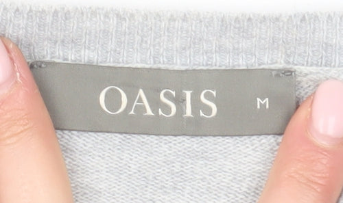 Oasis Women’s Ivory Embroidered Pullover, Medium