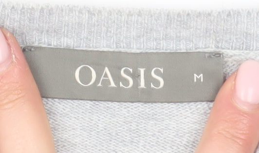 Oasis Women’s Ivory Embroidered Pullover, Medium