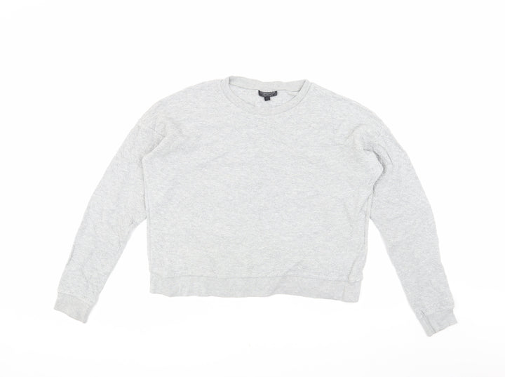 Topshop Women's Grey Pullover Sweatshirt Size 10