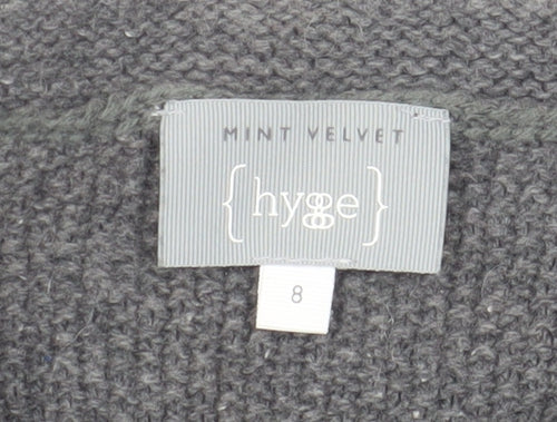 Mint Velvet Women's Grey Tunic Jumper, Size 8
