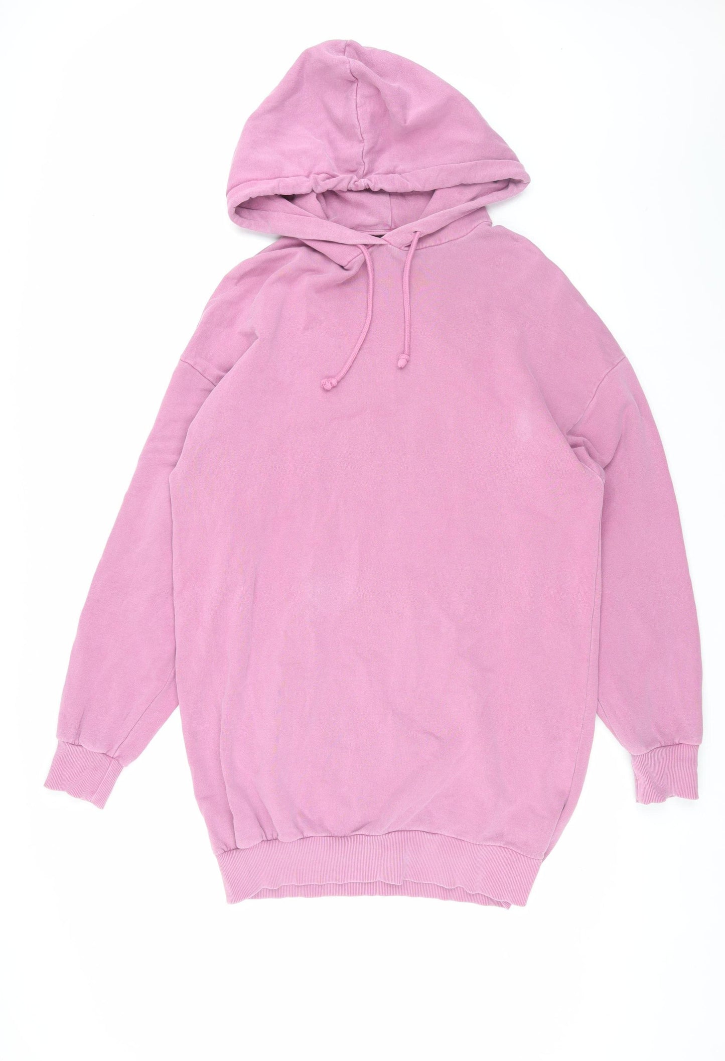 Topshop Women's Pink Hooded Jumper Dress, XS-S
