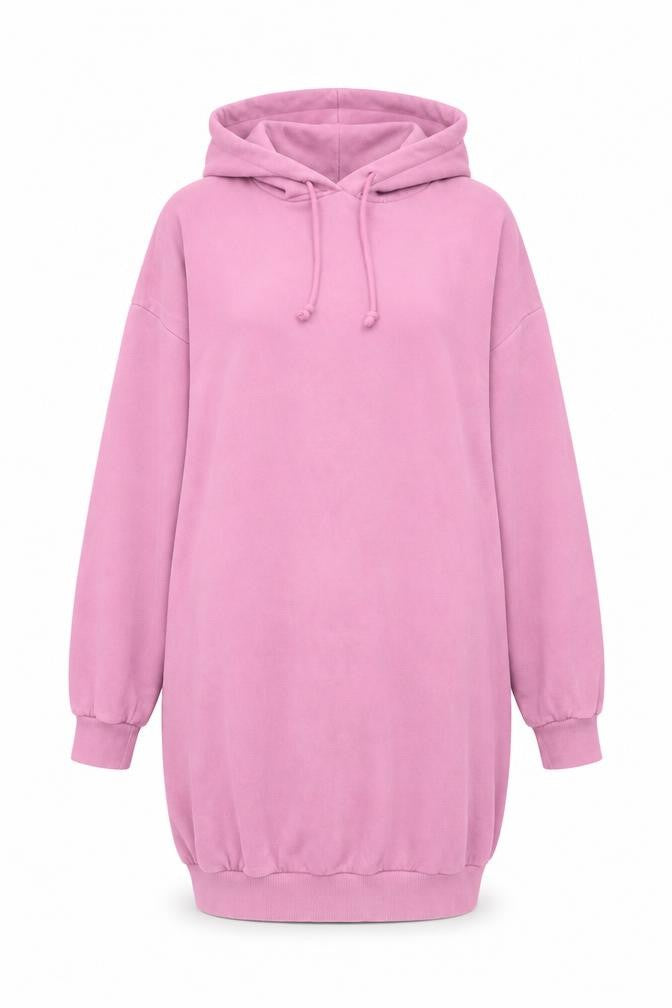 Topshop Women's Pink Hooded Jumper Dress, XS-S