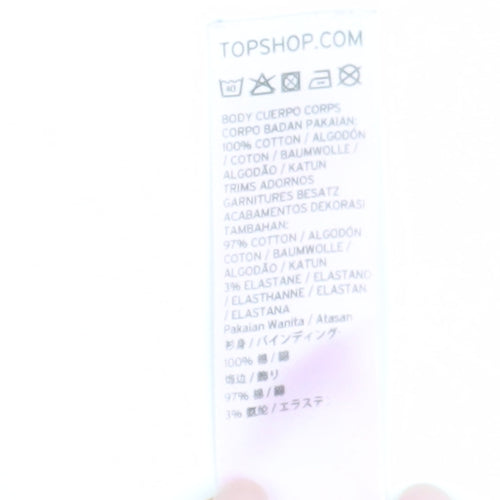 Topshop Women's Pink Hooded Jumper Dress, XS-S