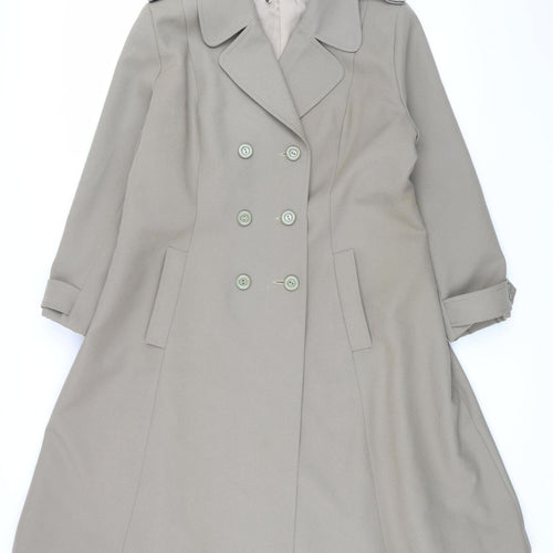 Scotchgard Vintage Women's Beige Polyester Trench Coat Size 20