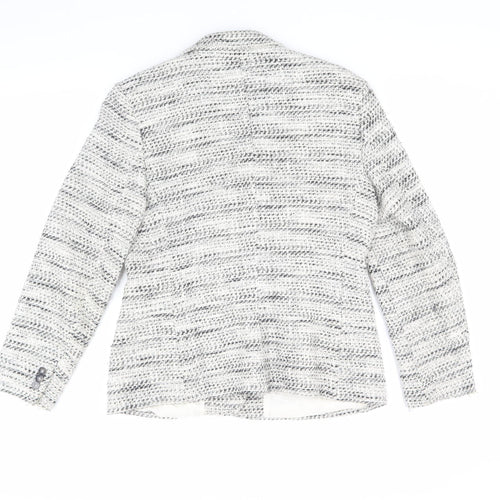 Marks and Spencer Women's Grey Tweed Blazer Size 14