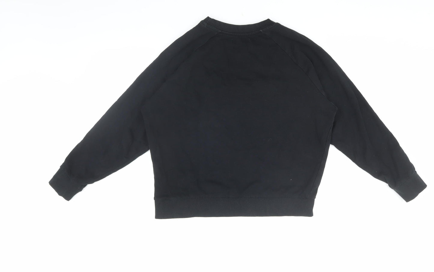 Pull & Bear Women’s Black Logo Pullover Sweatshirt, Size S