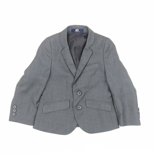Duck & Dodge Boys Grey Blazer 2 Years Formal Single-Breasted