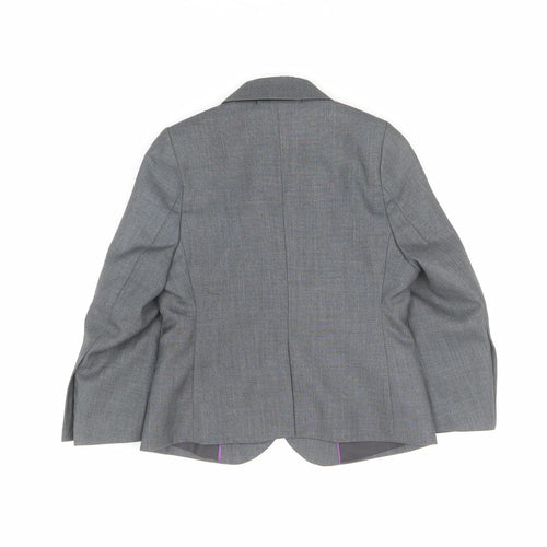 Duck & Dodge Boys Grey Blazer 2 Years Formal Single-Breasted