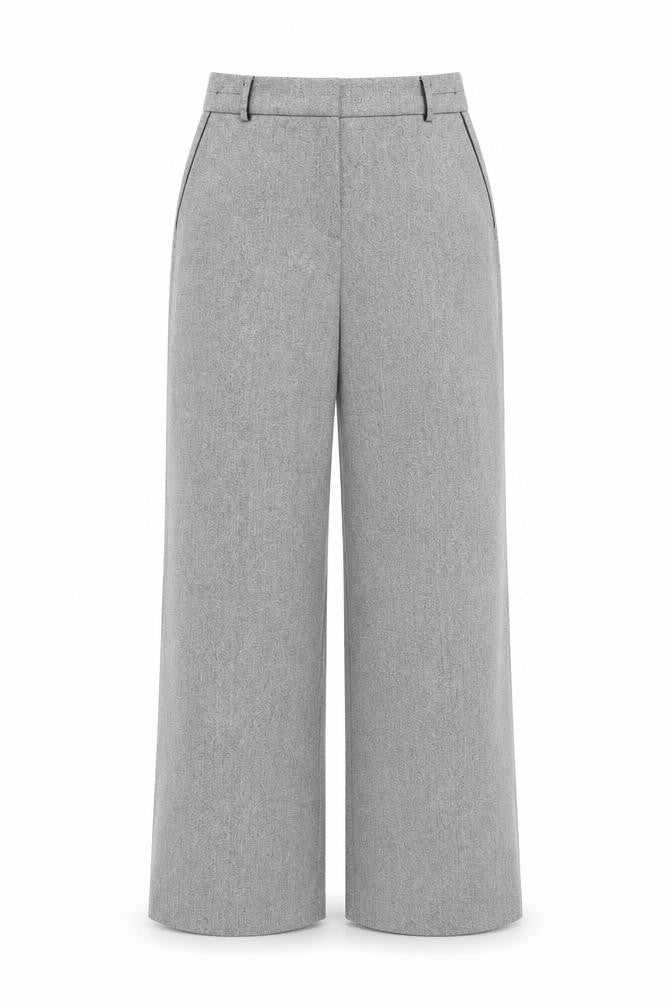 Front view of Next Women's Grey Tall Dress Pants, size 12