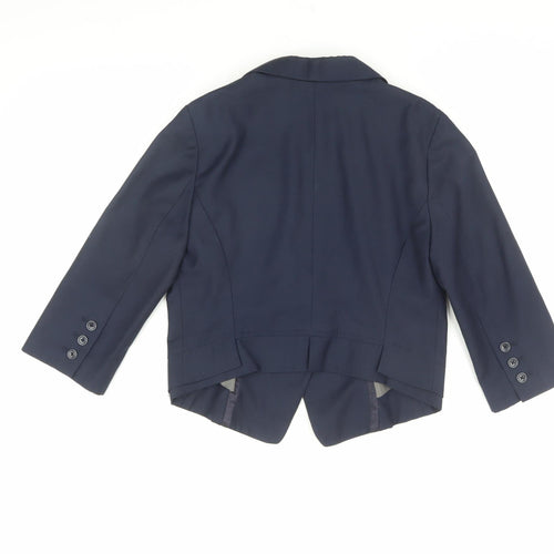 LUX Women's Blue Slim Fit Trouser Suit Jacket S