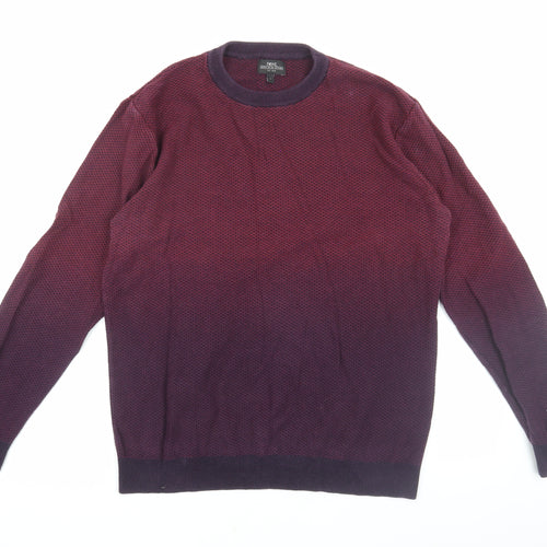 Next Men's Purple L Crew Neck Pullover Jumper Casual