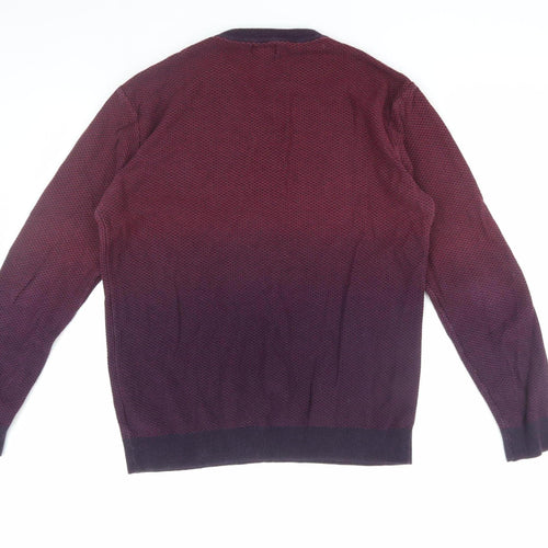 Next Men's Purple L Crew Neck Pullover Jumper Casual