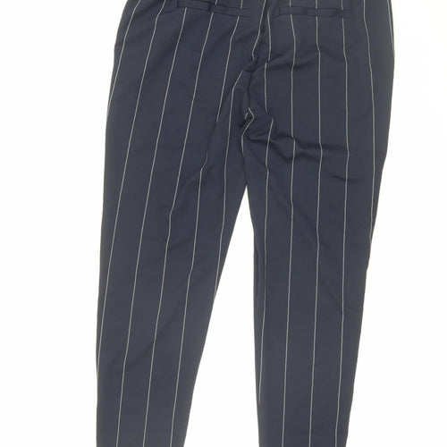 ONLY Unisex Blue Striped Trousers XL - New With Tags
