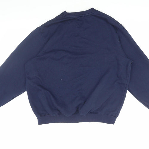 BoohooMAN Blue Men's Pullover Sweatshirt L