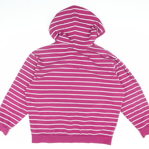 Spirit Womens Raspberry Striped Hoodie, Size 16