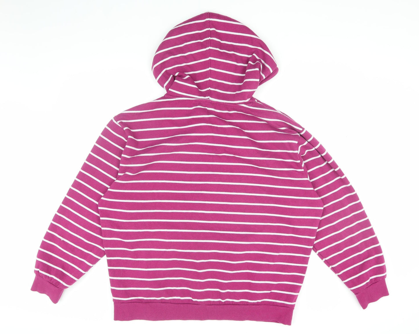 Spirit Womens Raspberry Striped Hoodie, Size 16