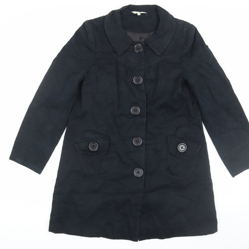Marks and Spencer Women's Black Overcoat Size 10